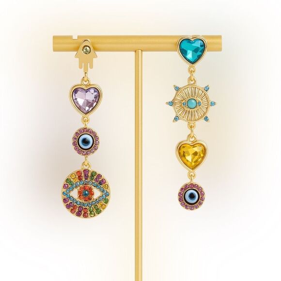 Anthropologie Jewelry - Evil eye Earrings Q169